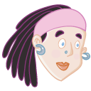 person, user, Child, Cartoon, Account, people, Human, Face, kid, Girl, profile Black icon