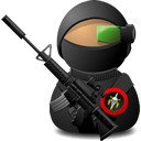 soldier, weapon, sniper, with DarkSlateGray icon
