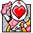 valentine, Queen, love, Heart Silver icon