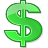 Dollar, coin, Cash, Currency, green, Money Icon
