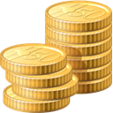 coin, payment, Money, Cash, check out, Currency, Credit card, Business, pay SandyBrown icon