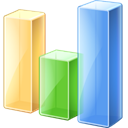 graph, chart, Bar CornflowerBlue icon