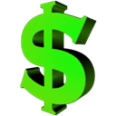 green, Cash, coin, Dollar, Currency, Money Black icon