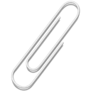 paper clip Black icon