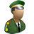 Army, Officer Black icon
