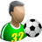 footballer Black icon