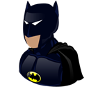 Cartoon, Batman Black icon