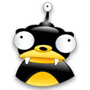 nibble, Cartoon Black icon