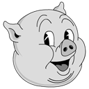 porky, old Gainsboro icon