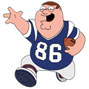 griffin, Football, peter, sport Black icon