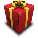 gift, present Black icon