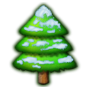plant, christmas, Tree DarkGreen icon