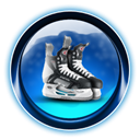 christmas, ikony, dooffy, Ice, skate Black icon