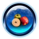 Apple, Fruit, dooffy, ikony, food, christmas Black icon