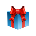 present, gift Black icon