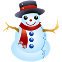 snowman Black icon