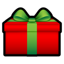 present, gift Red icon