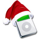 ipod, mp3 player, xmas, christmas Black icon