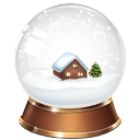 christmas, snowglobe LightGray icon