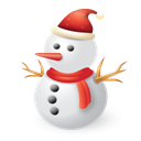 christmas, xmas, snowman Black icon