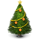 Tree, plant, christmas Black icon
