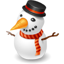 snowman Black icon