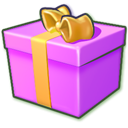 gift box, purple Violet icon