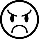 people, faces, Emotions, feelings, Emotion, Computer And Media, Angry, Face, emoticons, Emoticon Black icon