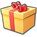 gift box Khaki icon