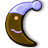 Crescent, Moon SaddleBrown icon