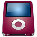 red, Alt, nano, ipod Brown icon