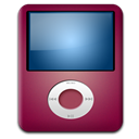 ipod, red, nano Brown icon