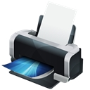 Print, printer, Hp Black icon