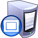 Computer, Proxy, Server Lavender icon