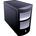 Computer, Server, Black Black icon