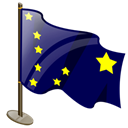 Alaska, flag MidnightBlue icon