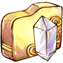 Crystal, Folder Khaki icon