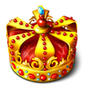 my computer, crown, my, Computer, king Maroon icon