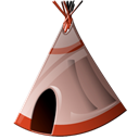 teepee Black icon