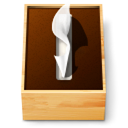 document, File, Box, tissue, paper Black icon