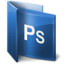 Ps, photoshop SteelBlue icon