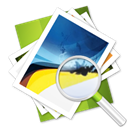 image, Find, seek, search, picture, pic, photo Black icon