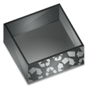 recycle bin, Empty, Trash, Blank DarkSlateGray icon