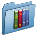 Library, Blue SkyBlue icon