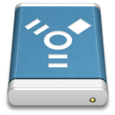 Blue, Firewire, drive, External SteelBlue icon