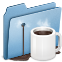 food, Coffee, Alt, Blue LightSteelBlue icon