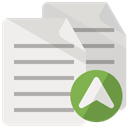 Up, document, documents up Linen icon