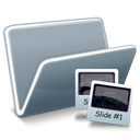 show, Slide Black icon