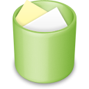 green, Full, recycle bin, Trash DarkKhaki icon