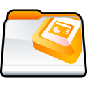 Folder, powerpoint, microsoft, ppt Icon